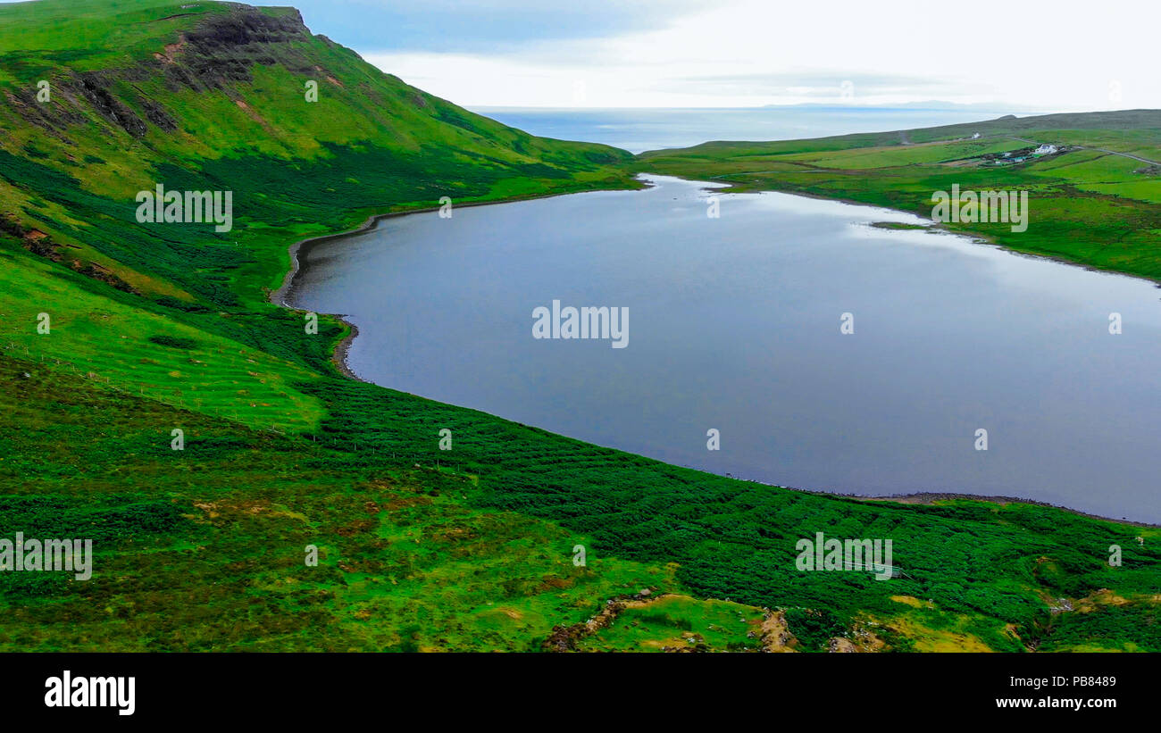 Typical views in the Scottish Highlands - The Isle of Skye Stock Photo