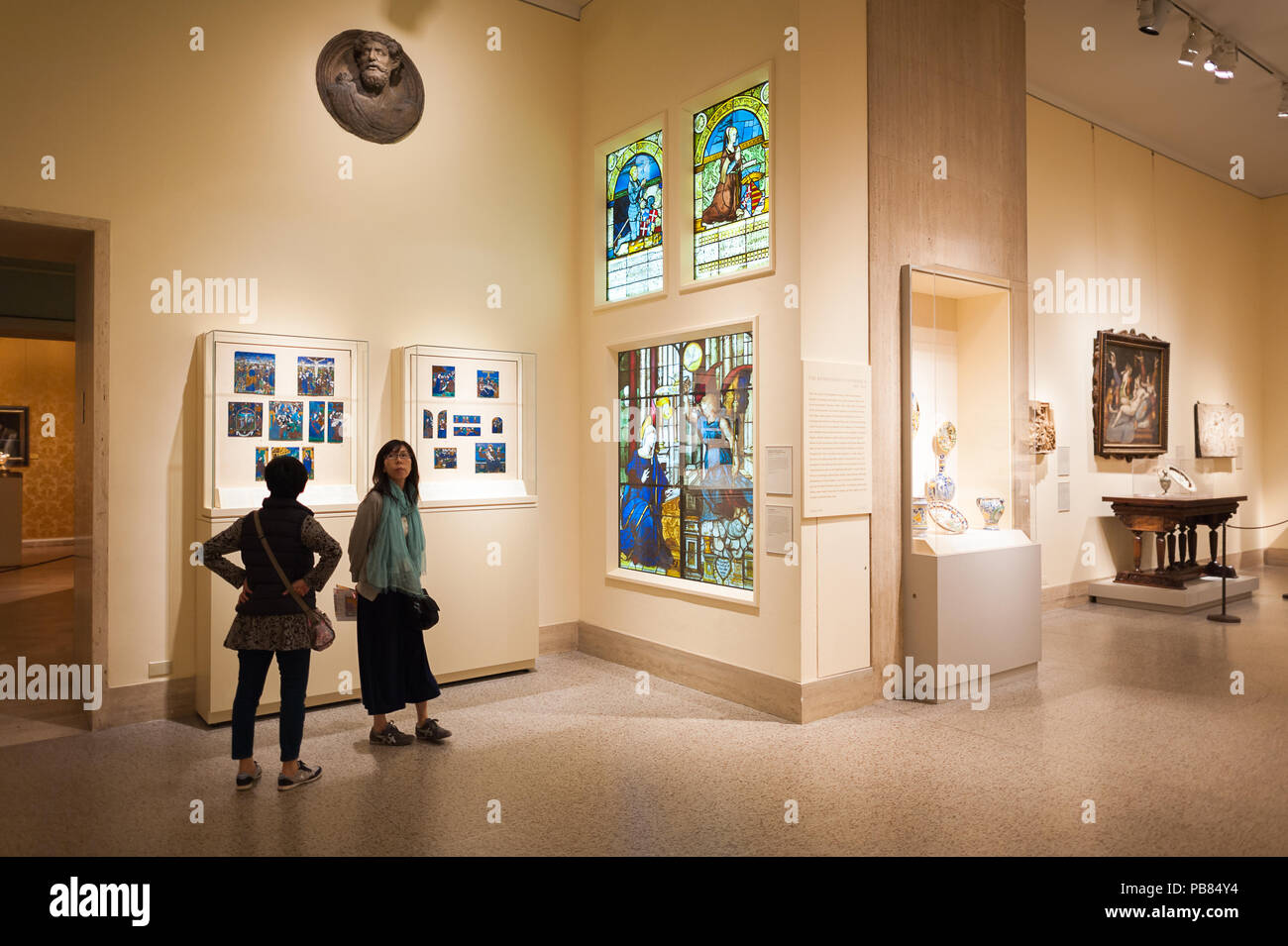 NEW YORK, USA SEP 25, 2015 One of the multiple rooms of the Metropolitan Museum of Art (the