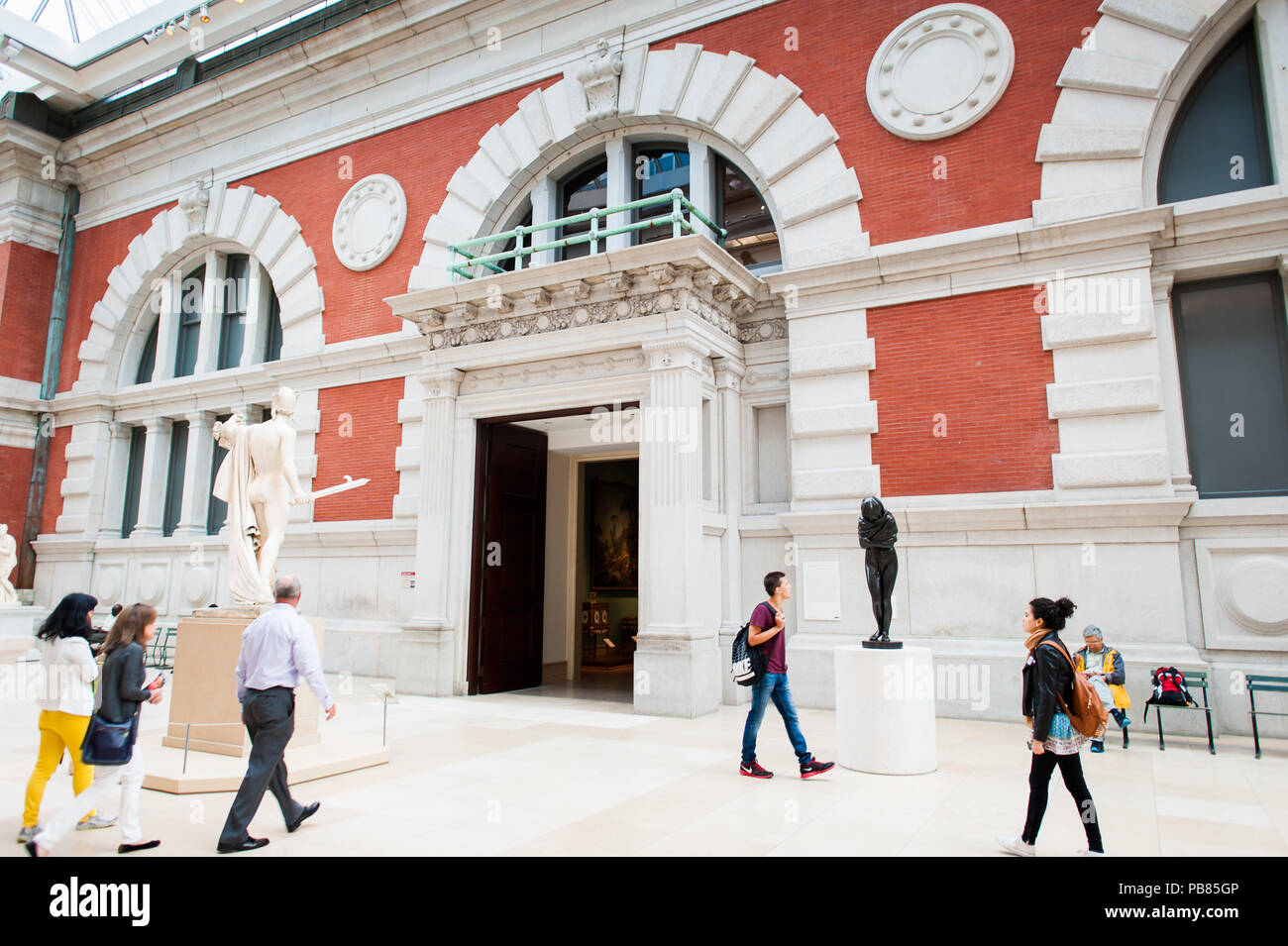 NEW YORK, USA SEP 25, 2015 Part of the Metropolitan Museum of Art (the Met), the largest art