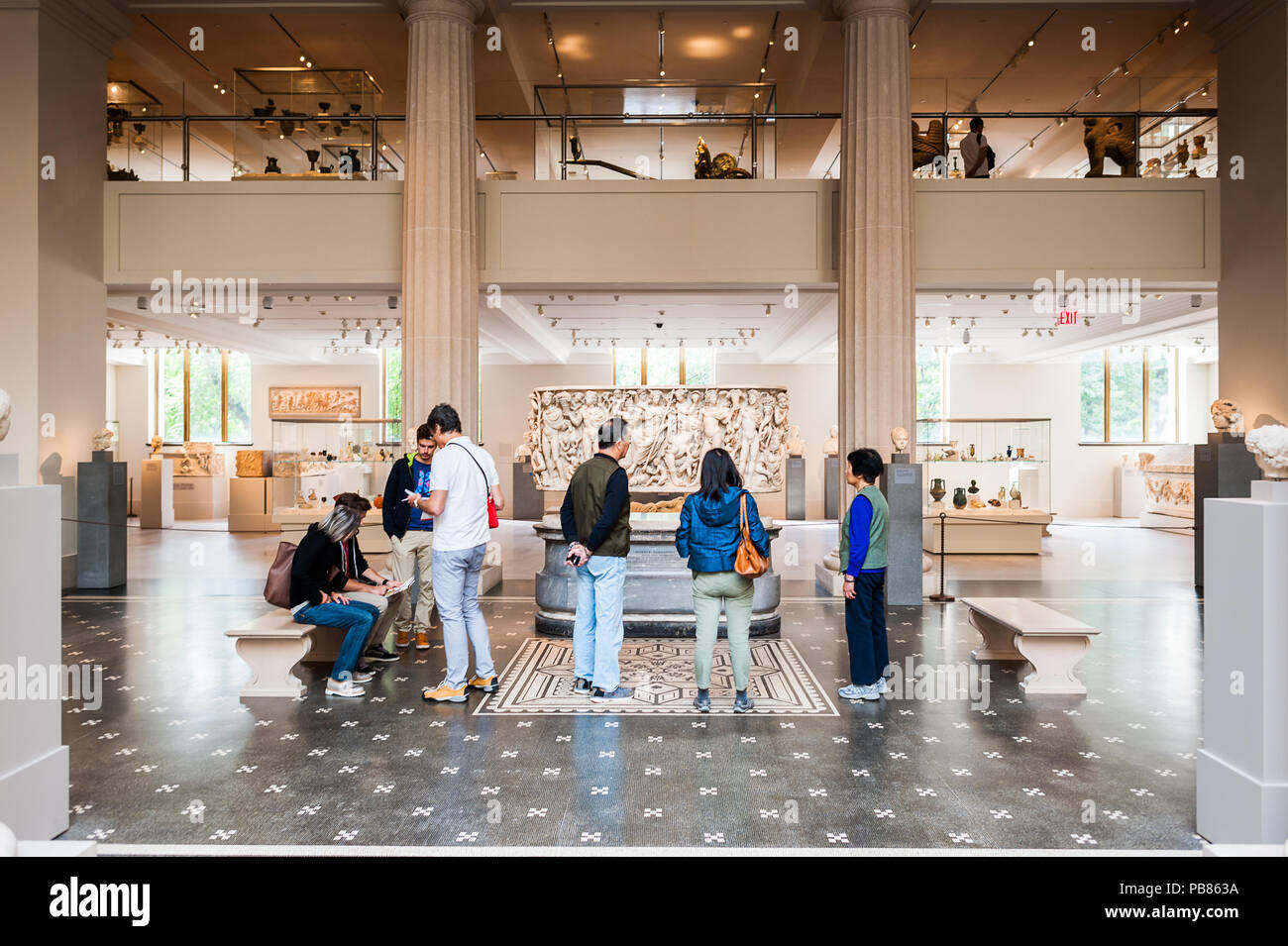 NEW YORK, USA SEP 25, 2015 Interior of the Metropolitan Museum of Art (the Met), the largest