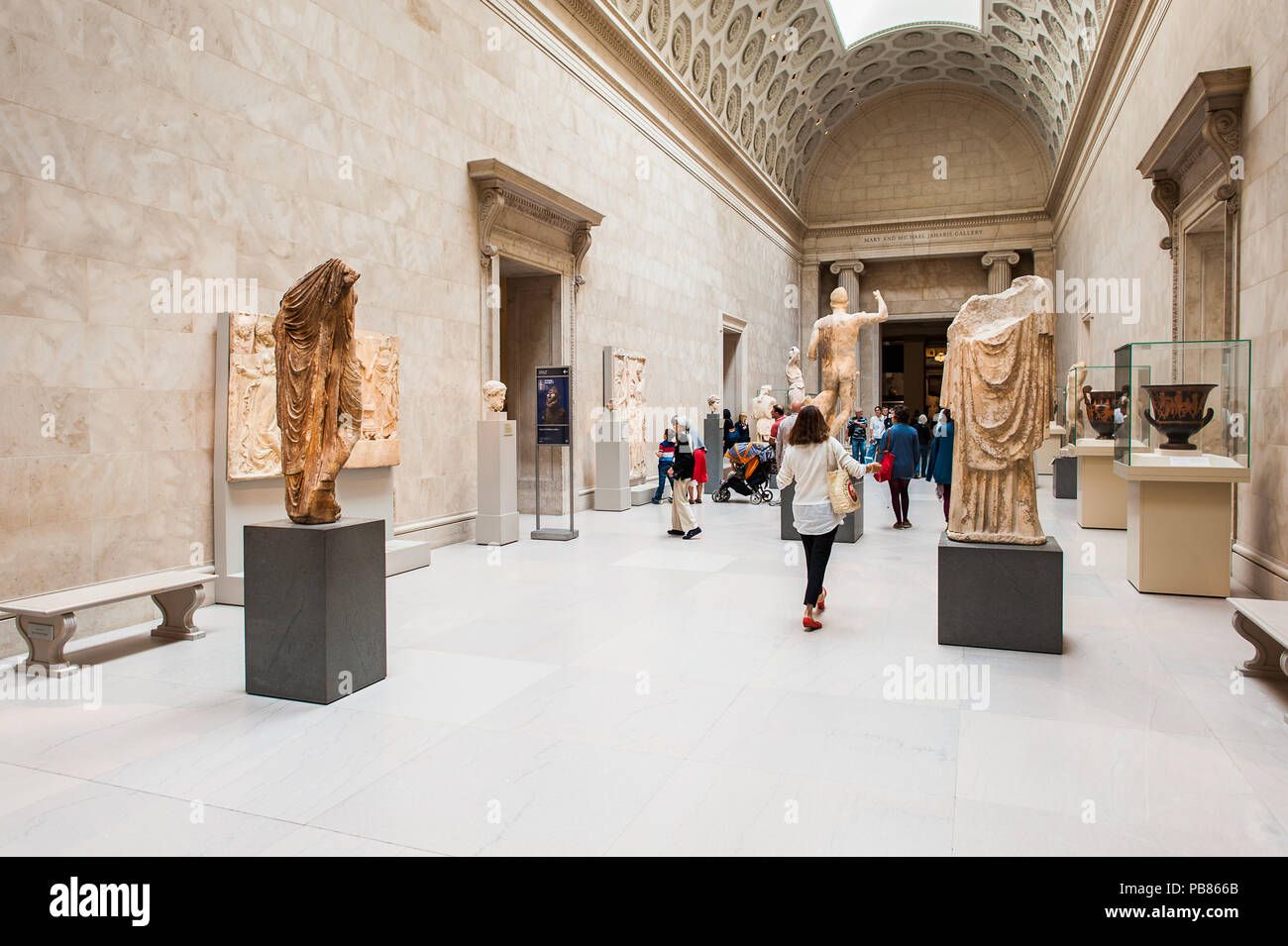 NEW YORK, USA SEP 25, 2015 Interior of the Metropolitan Museum of Art (the Met), the largest