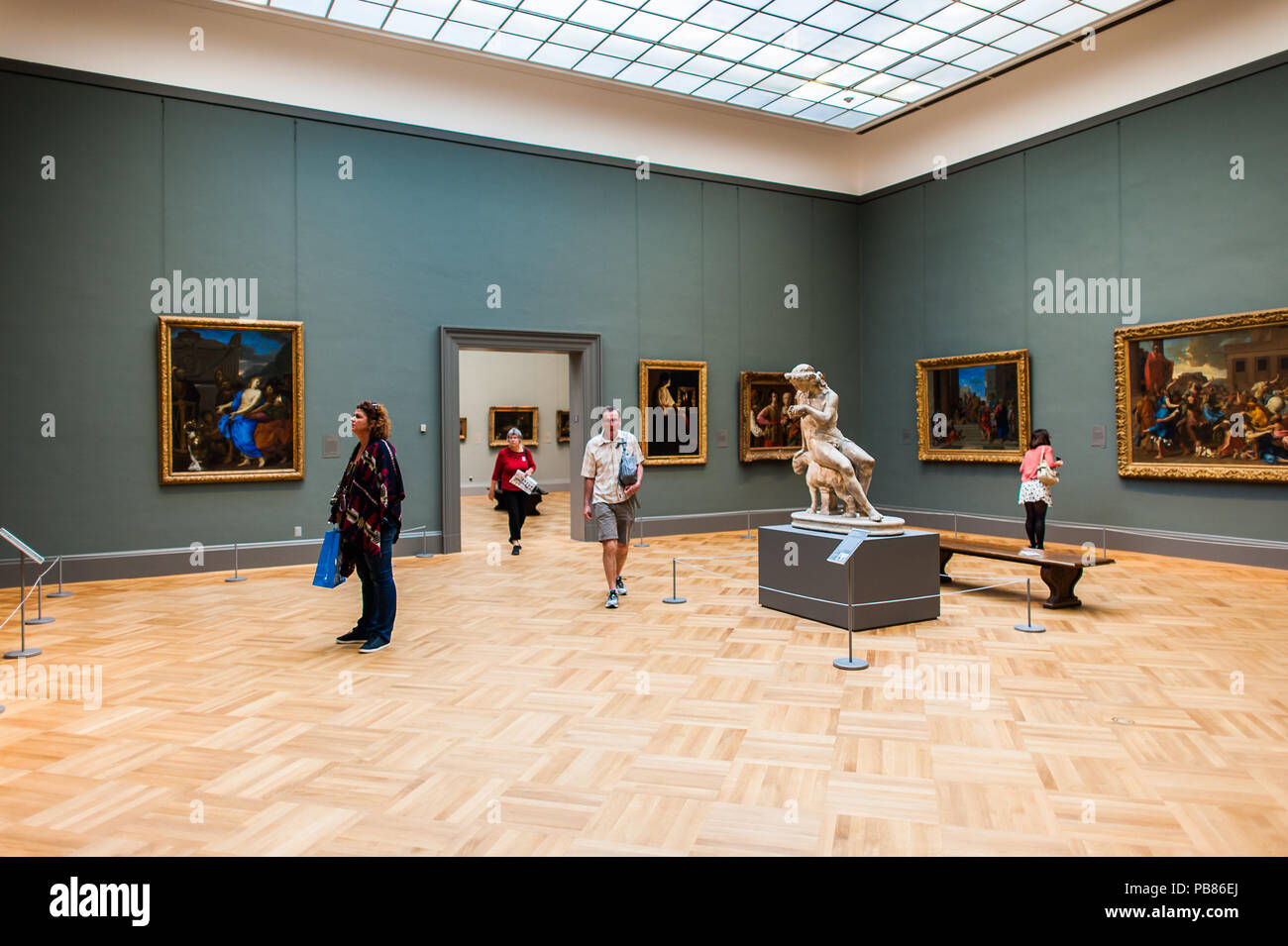 NEW YORK, USA SEP 25, 2015 European painter's picture gallery in the