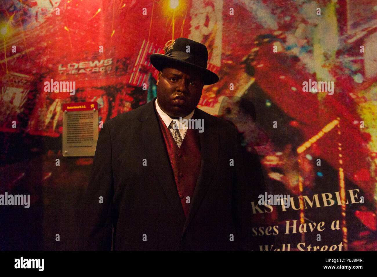The Notorious B.I.G. (aka Biggie Smalls) at the MTV Video Music Awards, New York City. September 7, 1995. © Scott Weiner // MediaPunch Stock Photo - Alamy