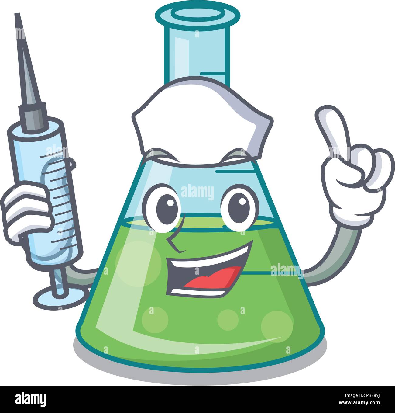 Nurse science beaker character cartoon Stock Vector Image & Art Alamy