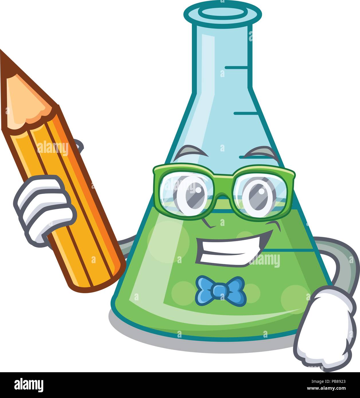 Student science beaker character cartoon Stock Vector Image & Art - Alamy