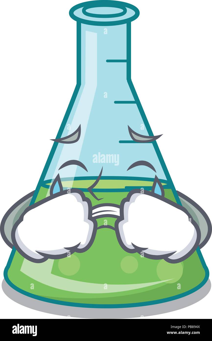 Crying science beaker mascot cartoon Stock Vector Image & Art Alamy