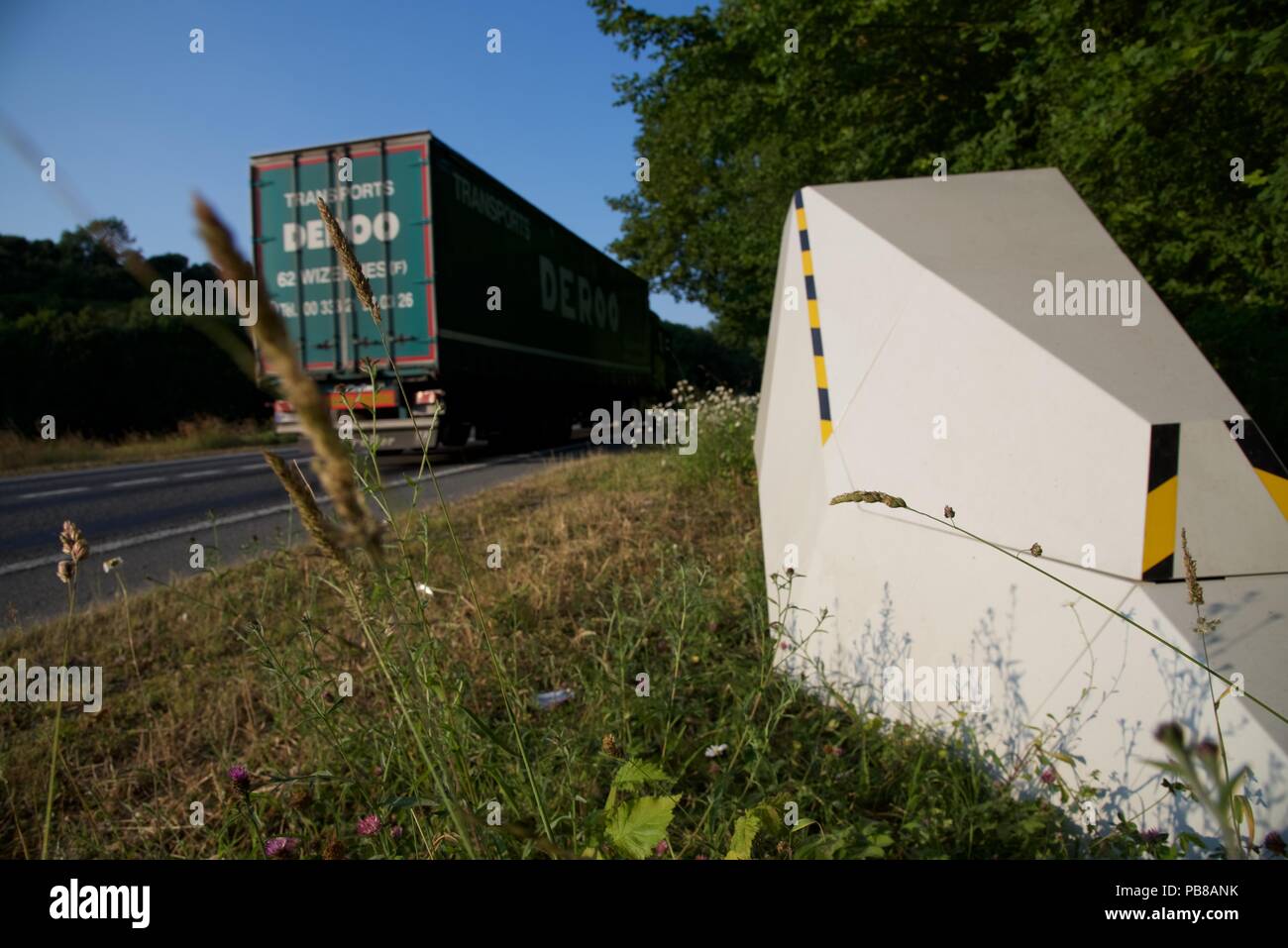 Radar de contrôle automatique de vitesse Stock Photo