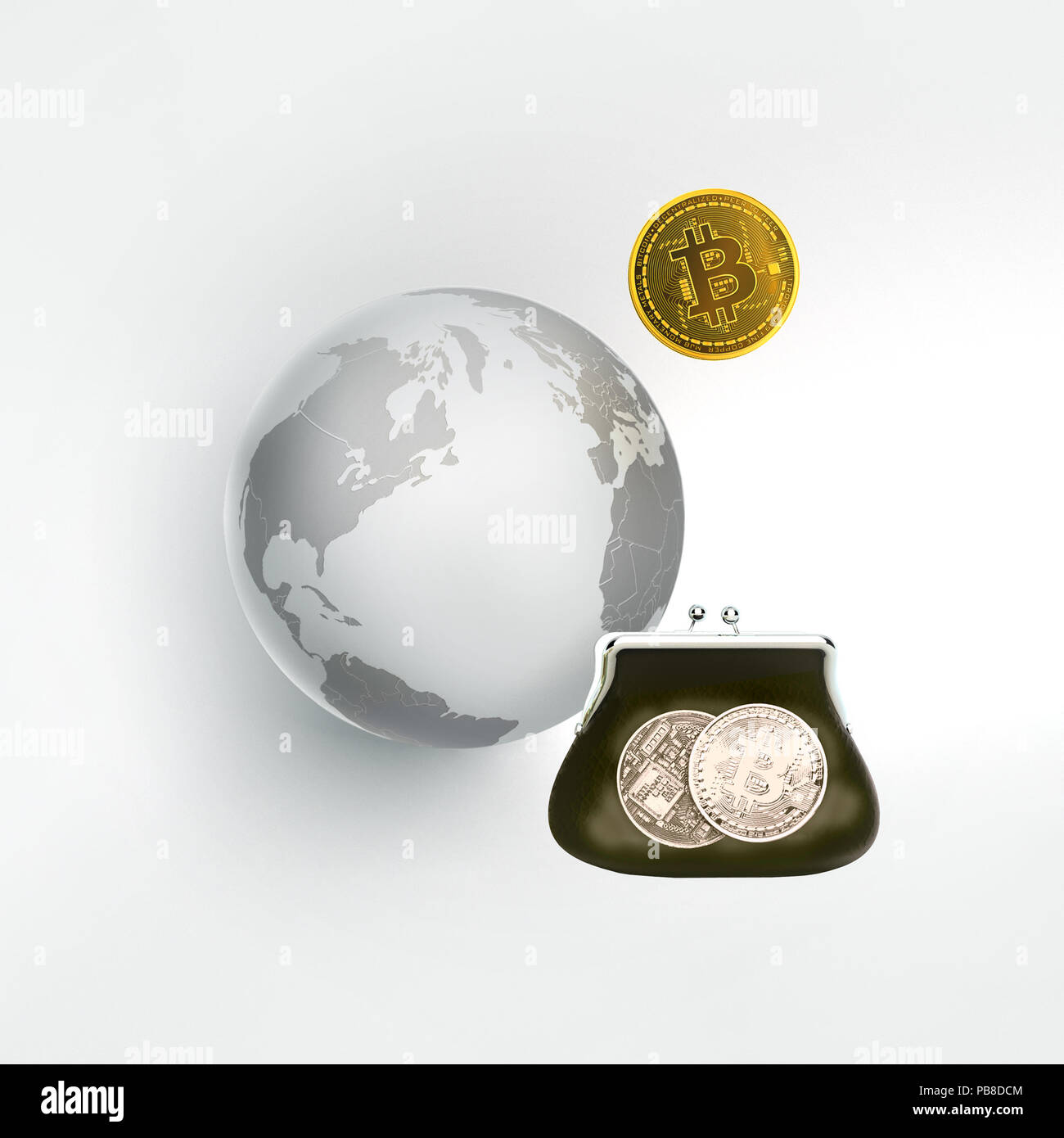 Bitcoin As A Symbol World Currency Globalization Globalize - 