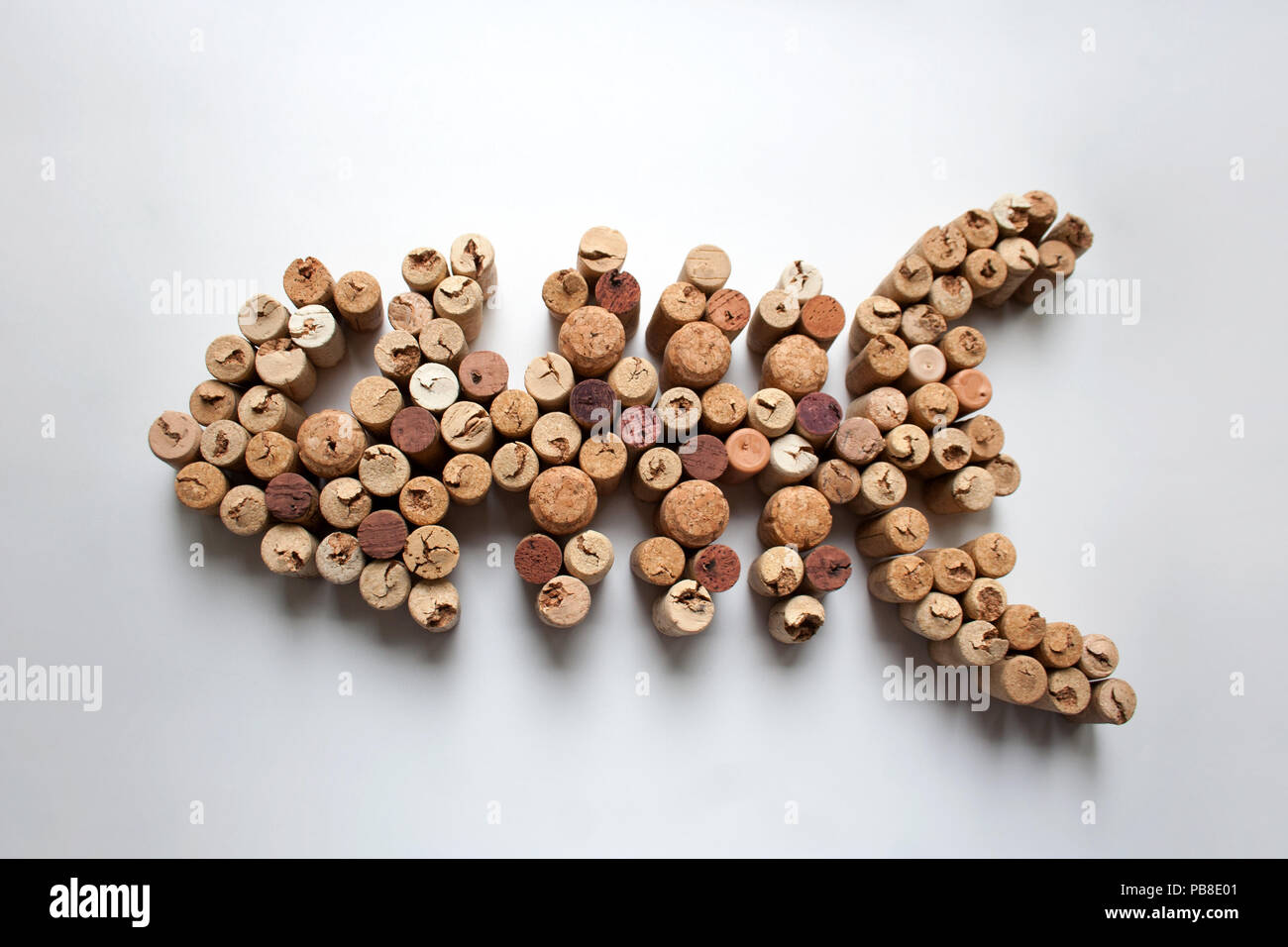 Wine corks fish silhouette isolated on white background Stock Photo Alamy