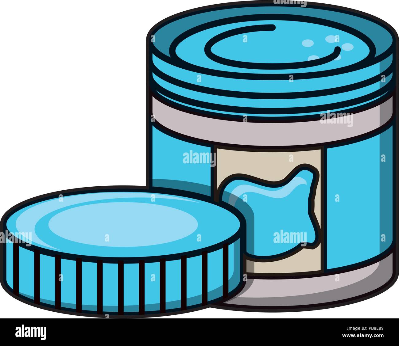 paint jar icon over white background, vector illustration Stock Vector Image & Art Alamy
