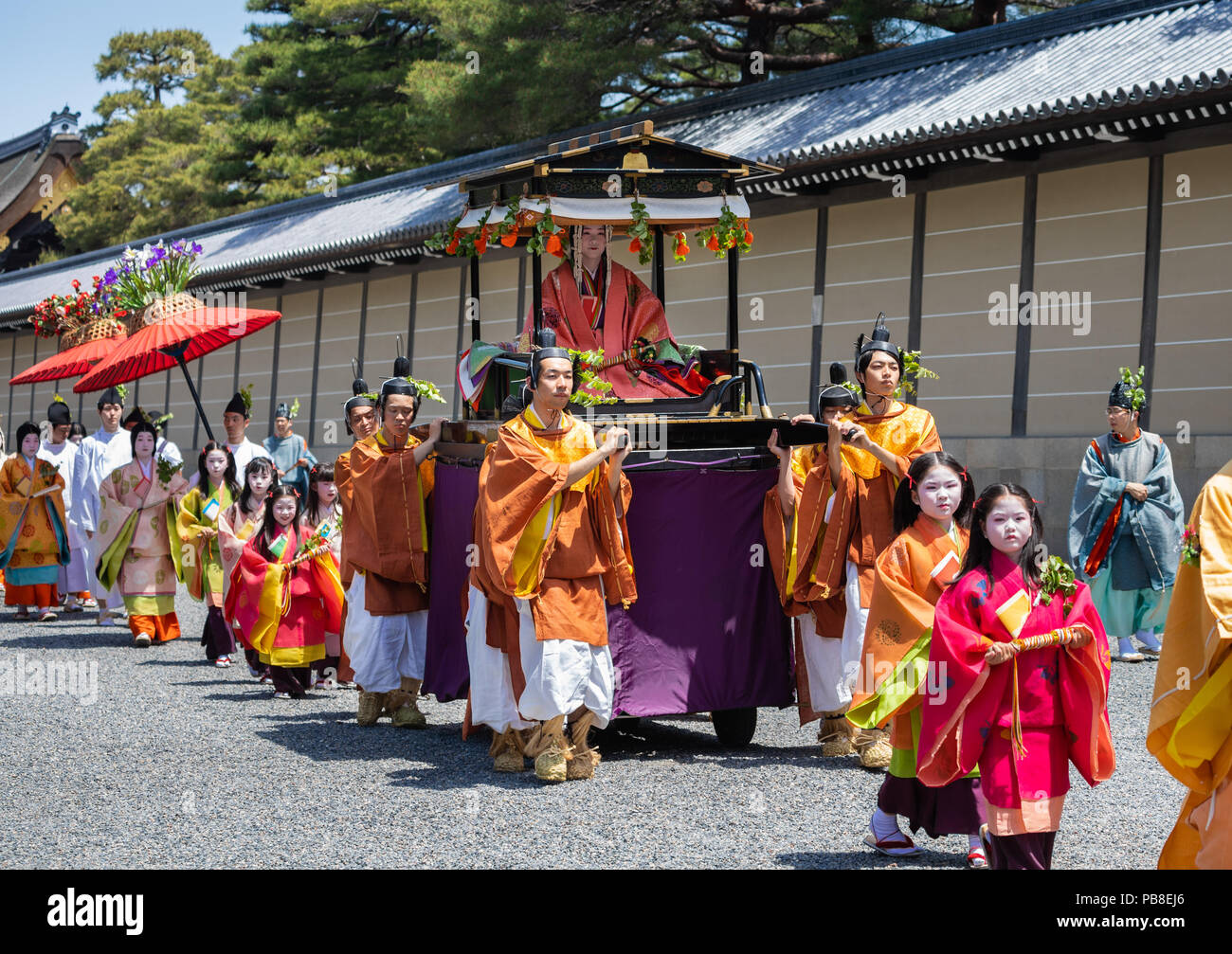Japan, Kyoto City, Aoi Matsuri ,Festival Stock Photo
