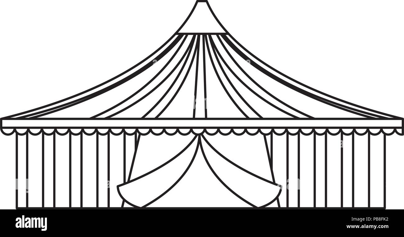 circus tent over white background, vector illustration Stock Vector ...