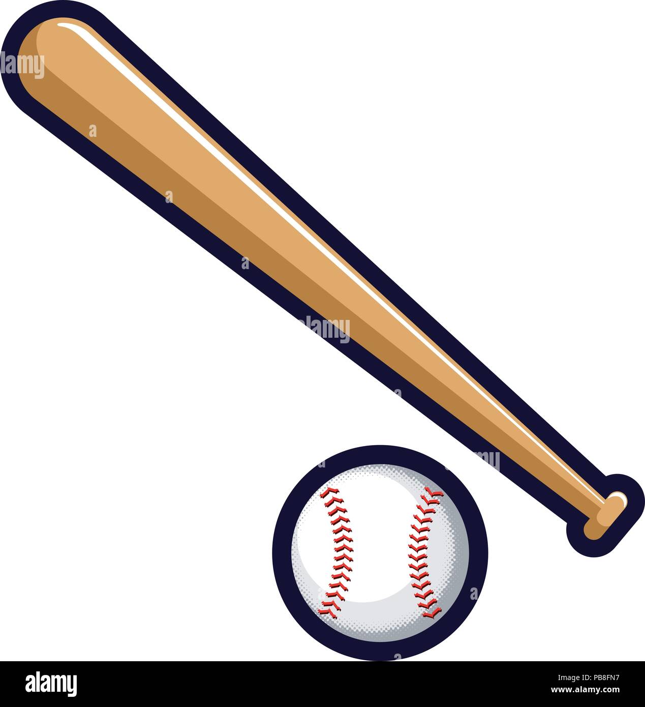 Baseball bat icon. Vector EPS 10 Stock Vector