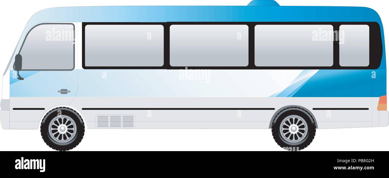 Bus illustration. Vector EPS 10 Stock Vector