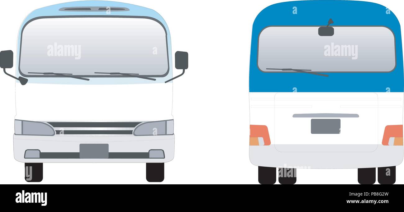 Bus illustration. Vector EPS 10 Stock Vector