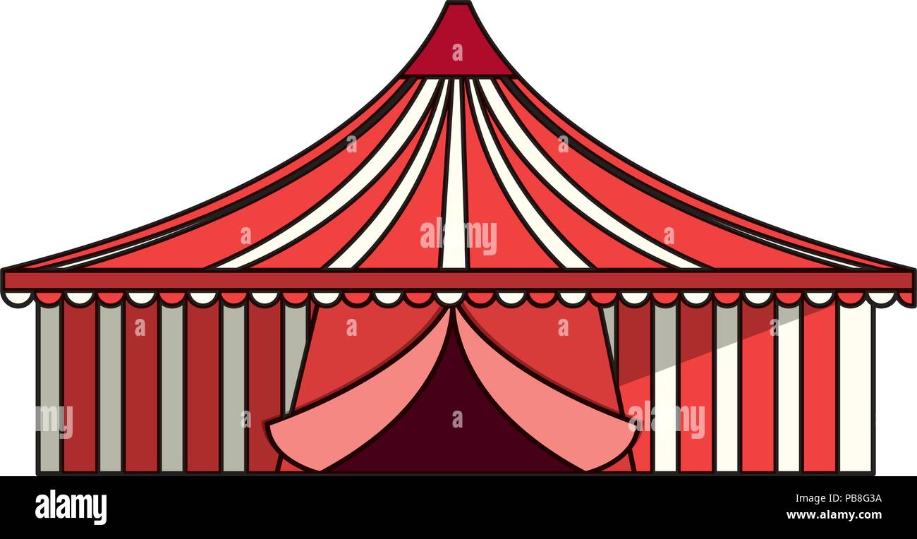 circus tent over white background, vector illustration Stock Vector ...