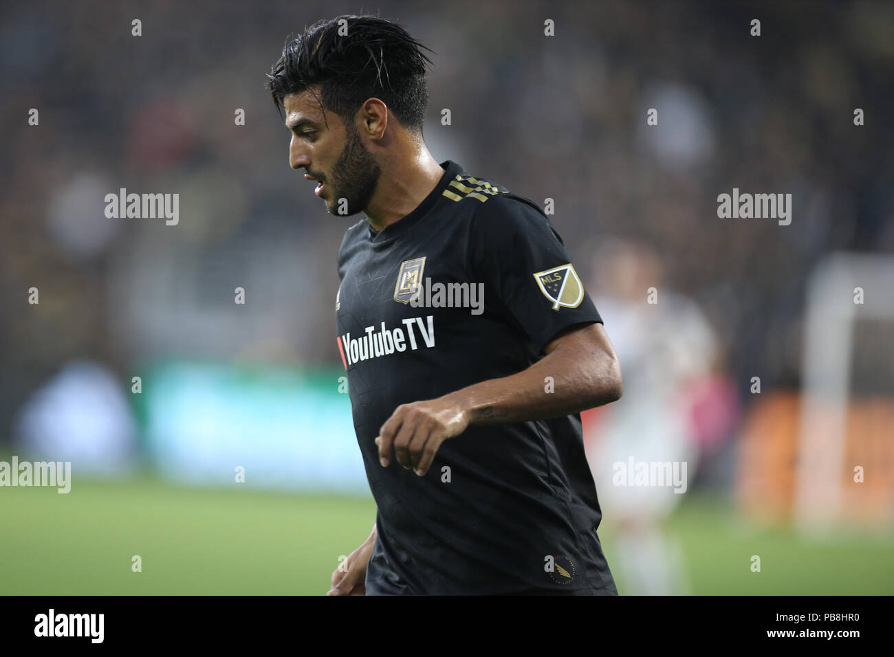Los Angeles, CA, USA. 26th July, 2018. Los Angeles FC forward Carlos