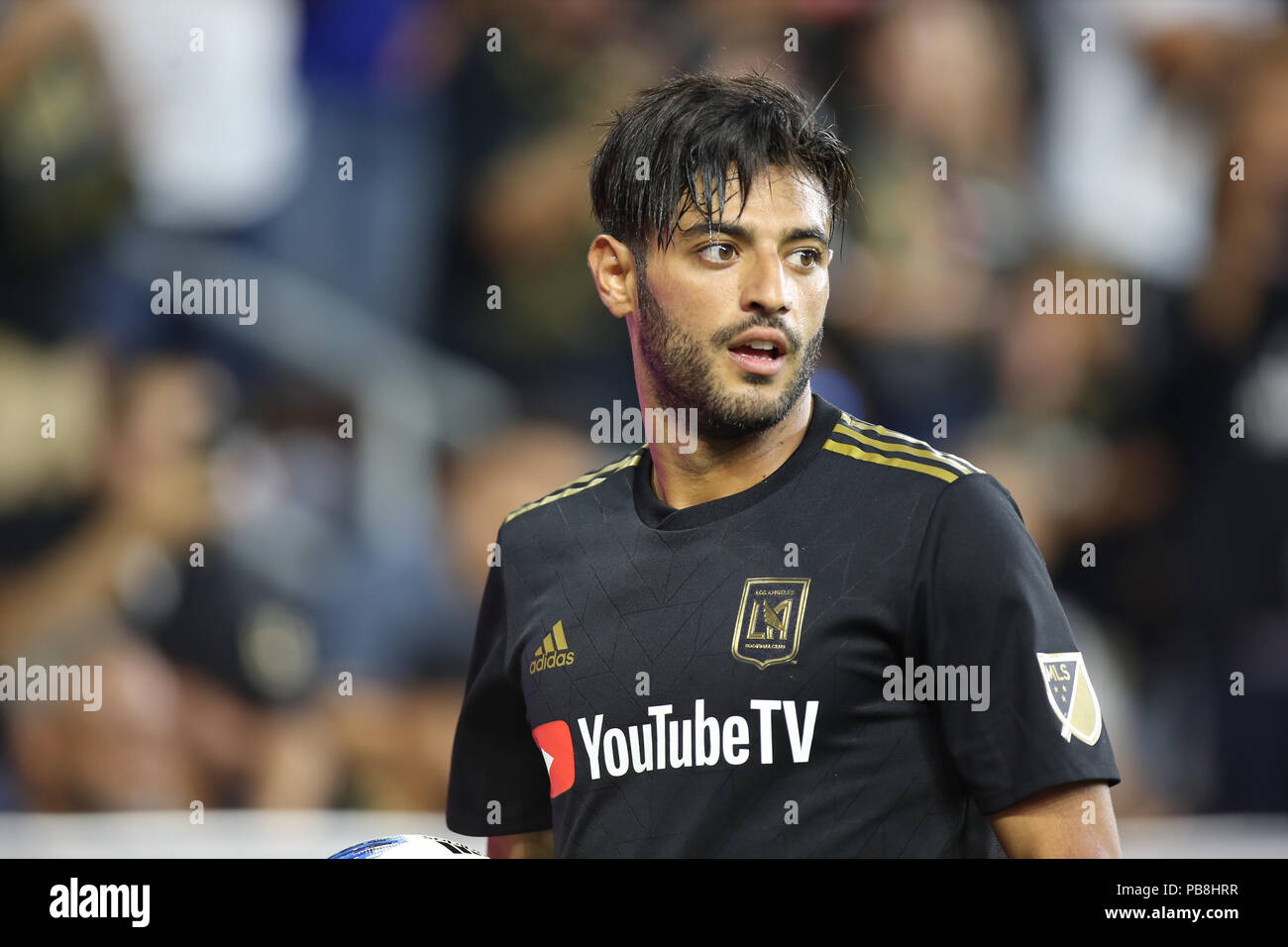 Los Angeles, CA, USA. 26th July, 2018. Los Angeles FC goalkeeper Tyler  Miller #1 during the Los Angeles Football Club vs LA Galaxy at BANC OF  CALIFORNIA Stadium in Los Angeles, Ca