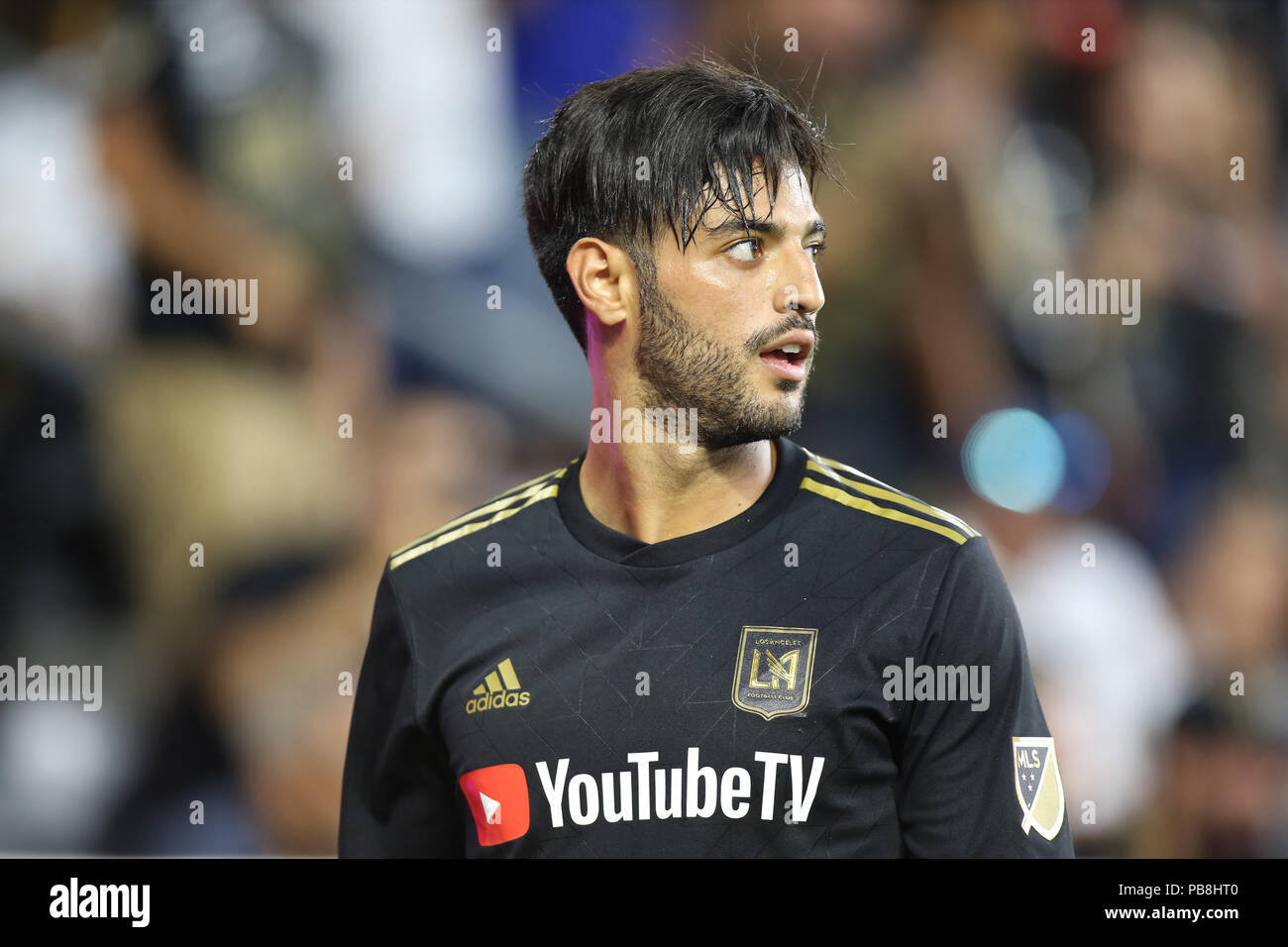 Los Angeles, CA, USA. 26th July, 2018. Los Angeles FC forward Carlos