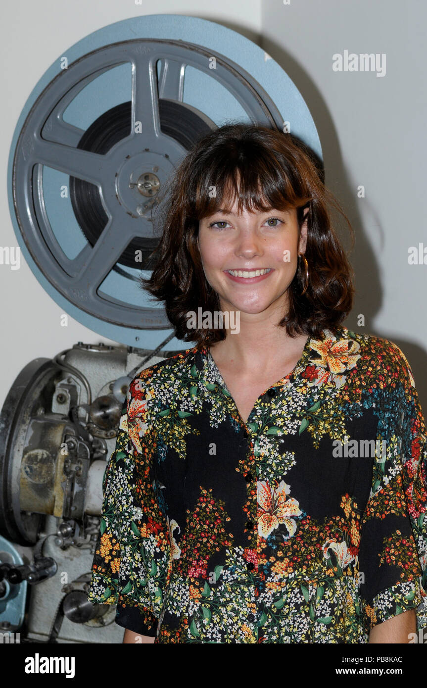 Barcelona Spain July 26 2018 The Young Spanish Actress Mireia Oriol In Barcelona To Present The Film El Pacto The Pact Directorial Debut Of David Victori And In Which She Shares The