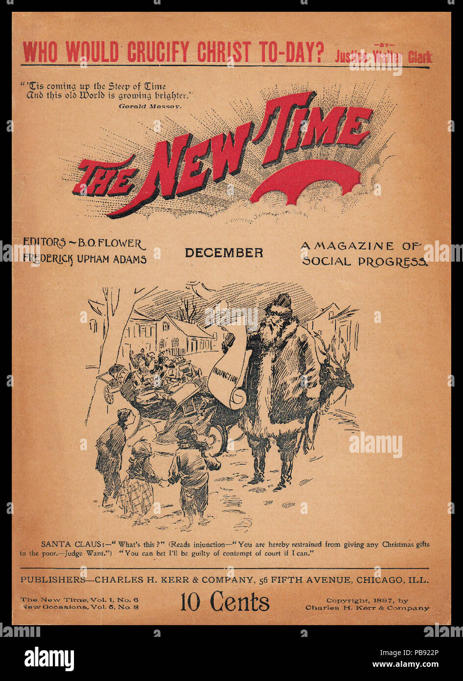 1097 New-Time-cover-Dec1897 Stock Photo