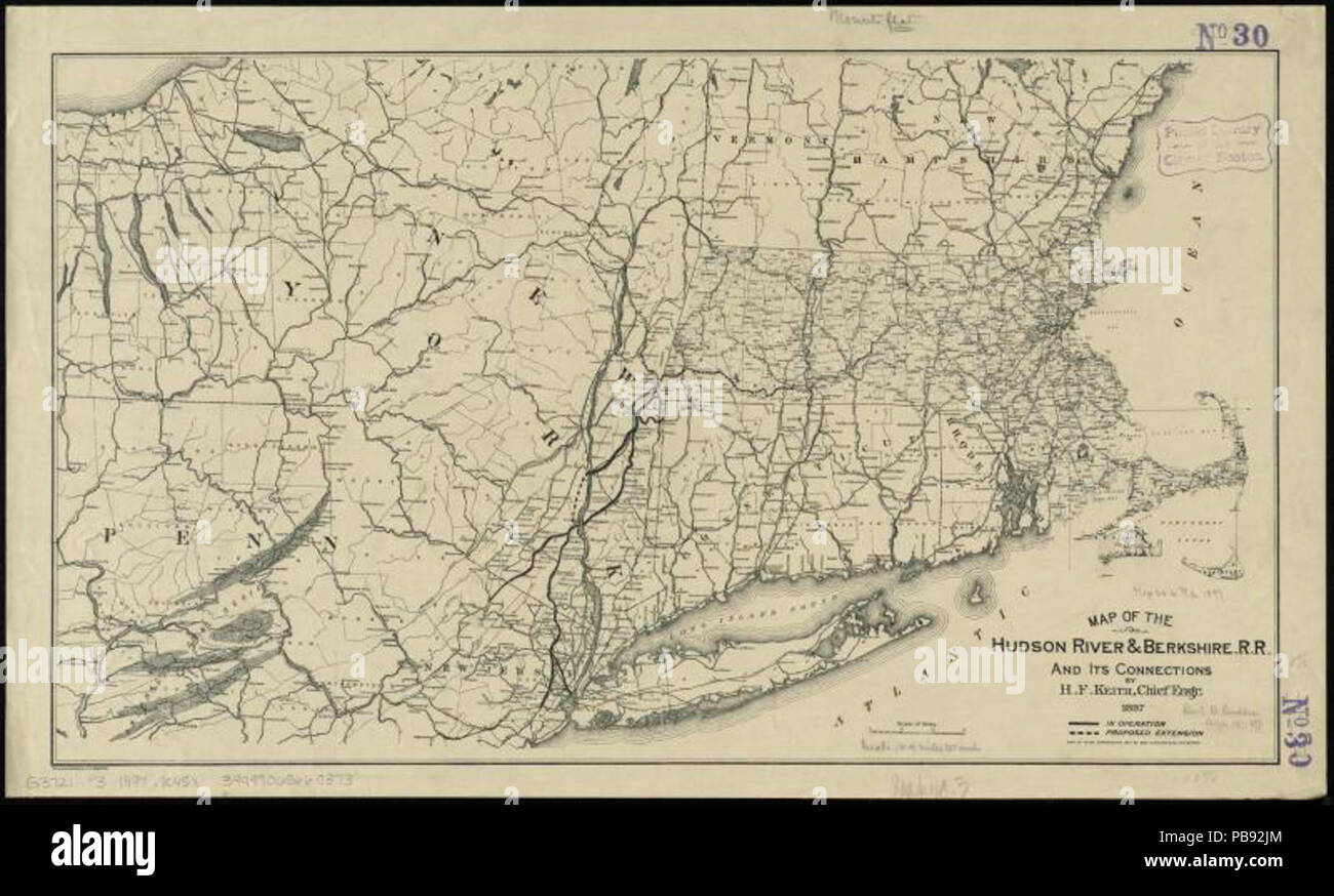 Hudson River World Map 994 Map Of The Hudson River And Berkshire R R And Its Connections 10176562024 PB92JM 