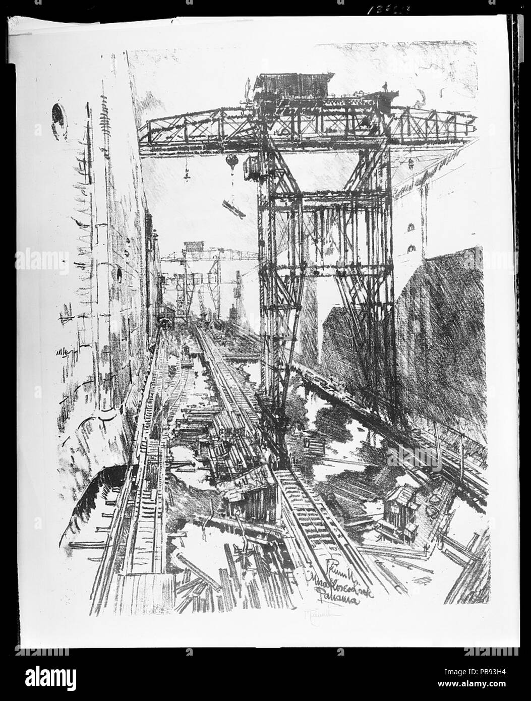 Great cranes Black and White Stock Photos & Images - Alamy
