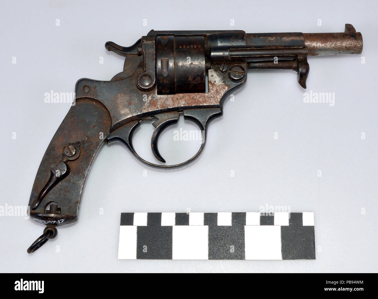 1871 World War I St. Etienne Model 1873 Chamelot-Delvigne Double Action Service Revolver Stock Photo