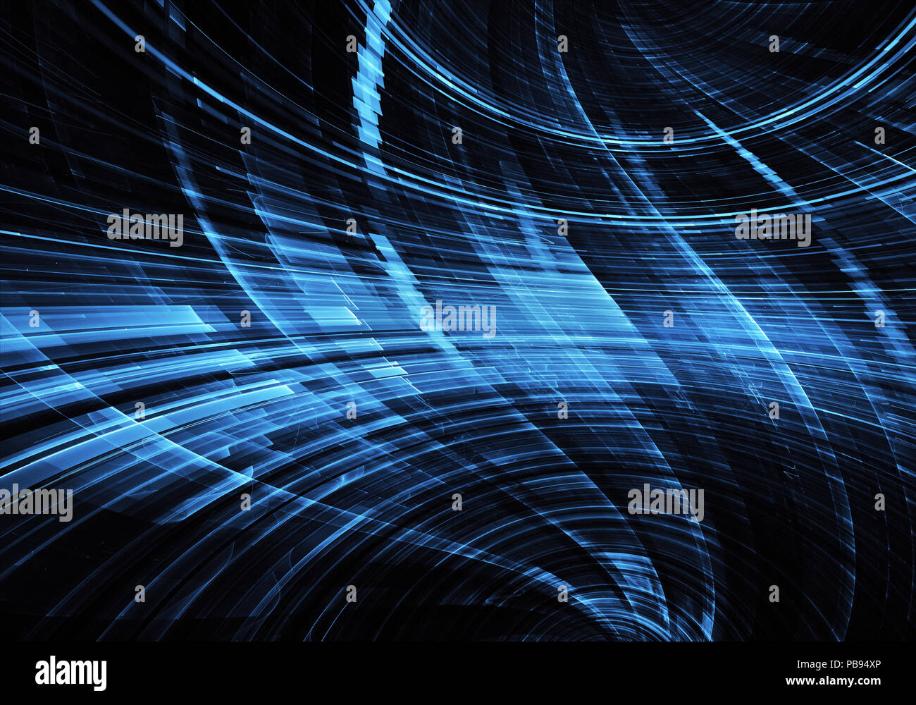 Abstract technology 3D illustration Stock Photo - Alamy
