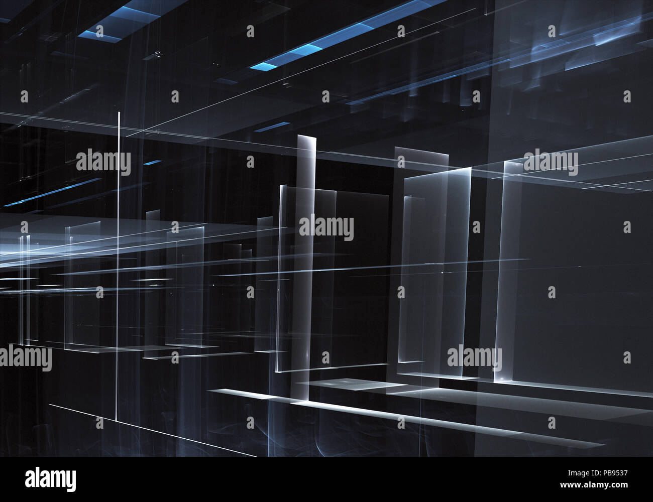 Abstract technology 3D illustration Stock Photo - Alamy