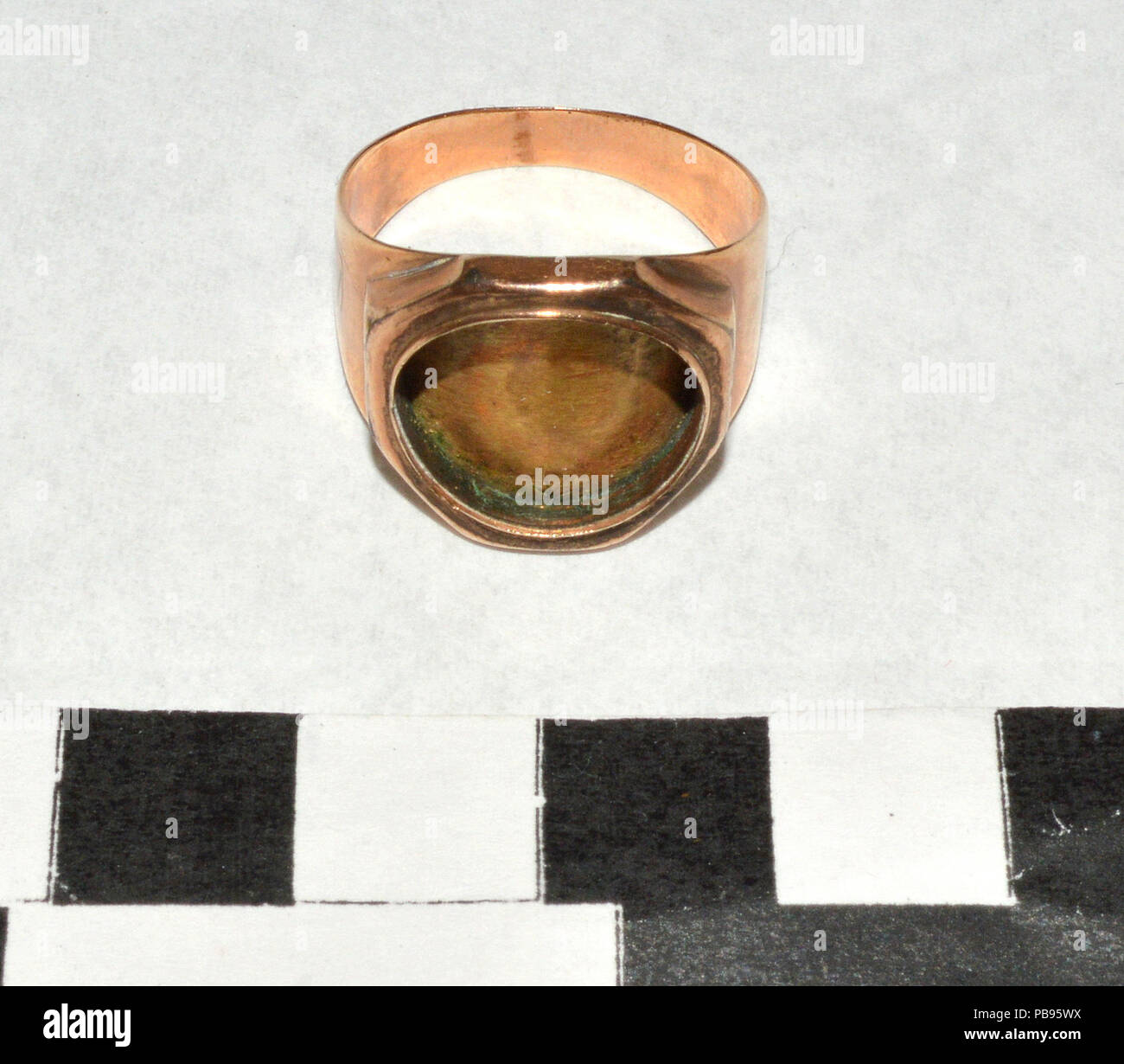 1063 Mourning Ring Honoring Elizabeth Innes Stock Photo