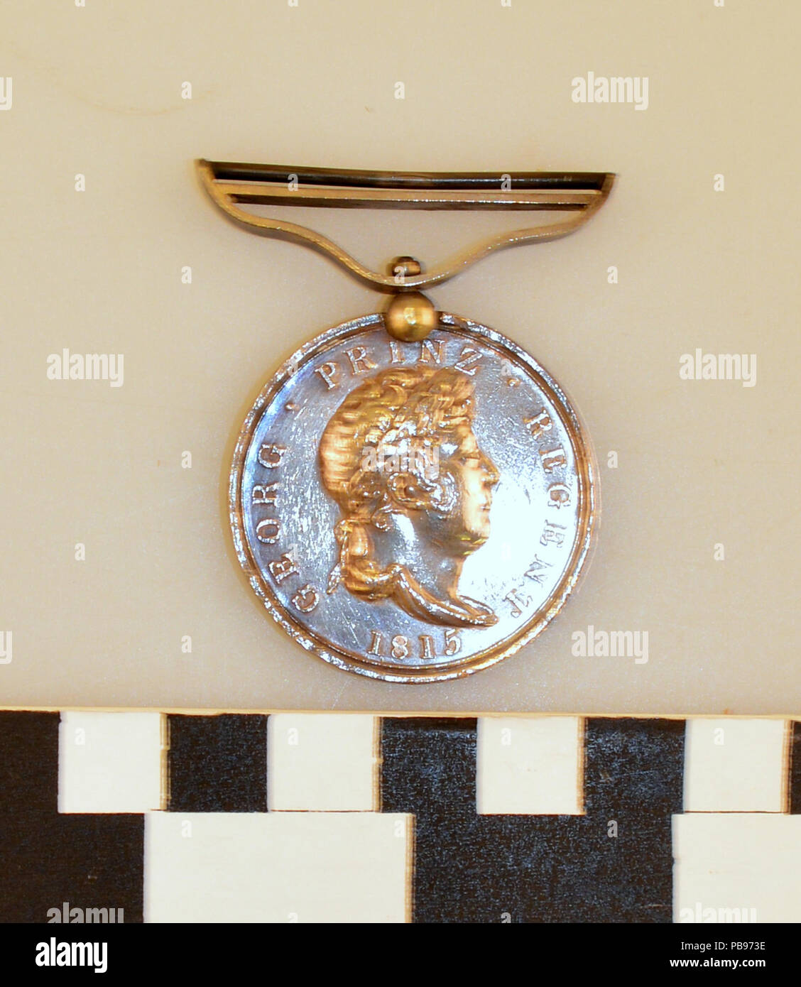741 Hanoverian Napoleonic War Medal of Georg Steingrandt Stock Photo