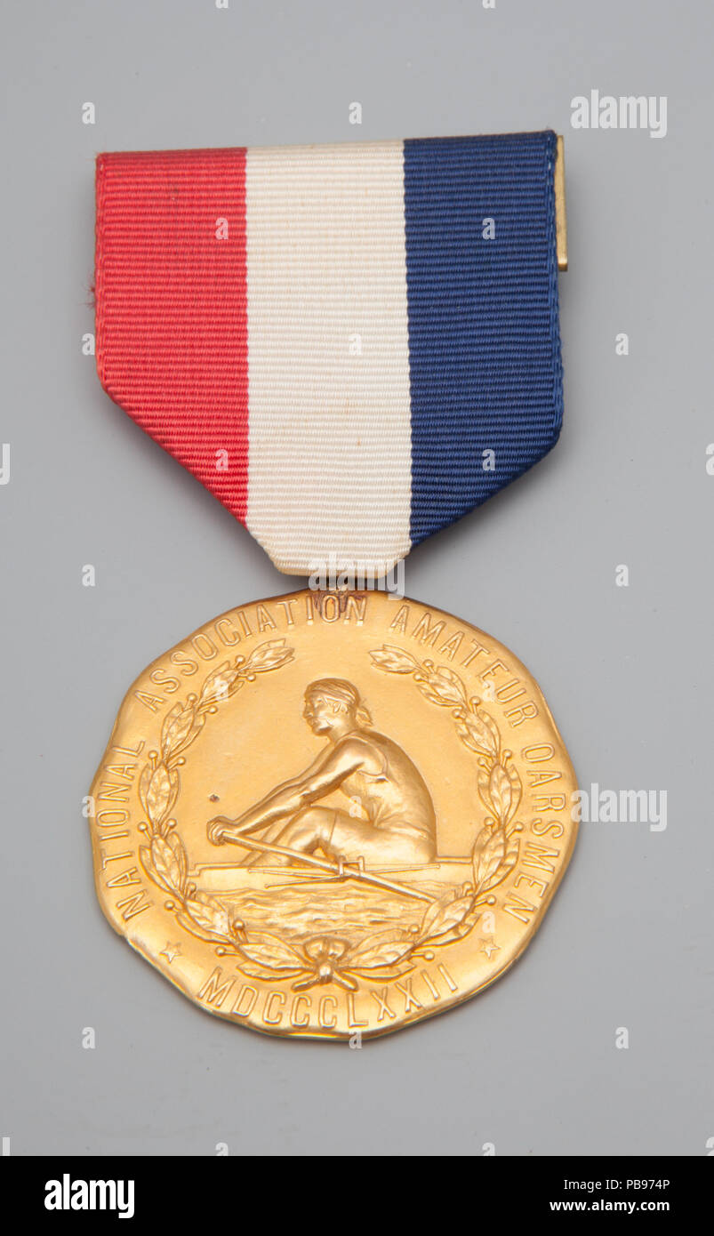 1273 Rowing Medal awarded to Eugene Habenicht by the National Association of Amateur Oarsmen Stock Photo