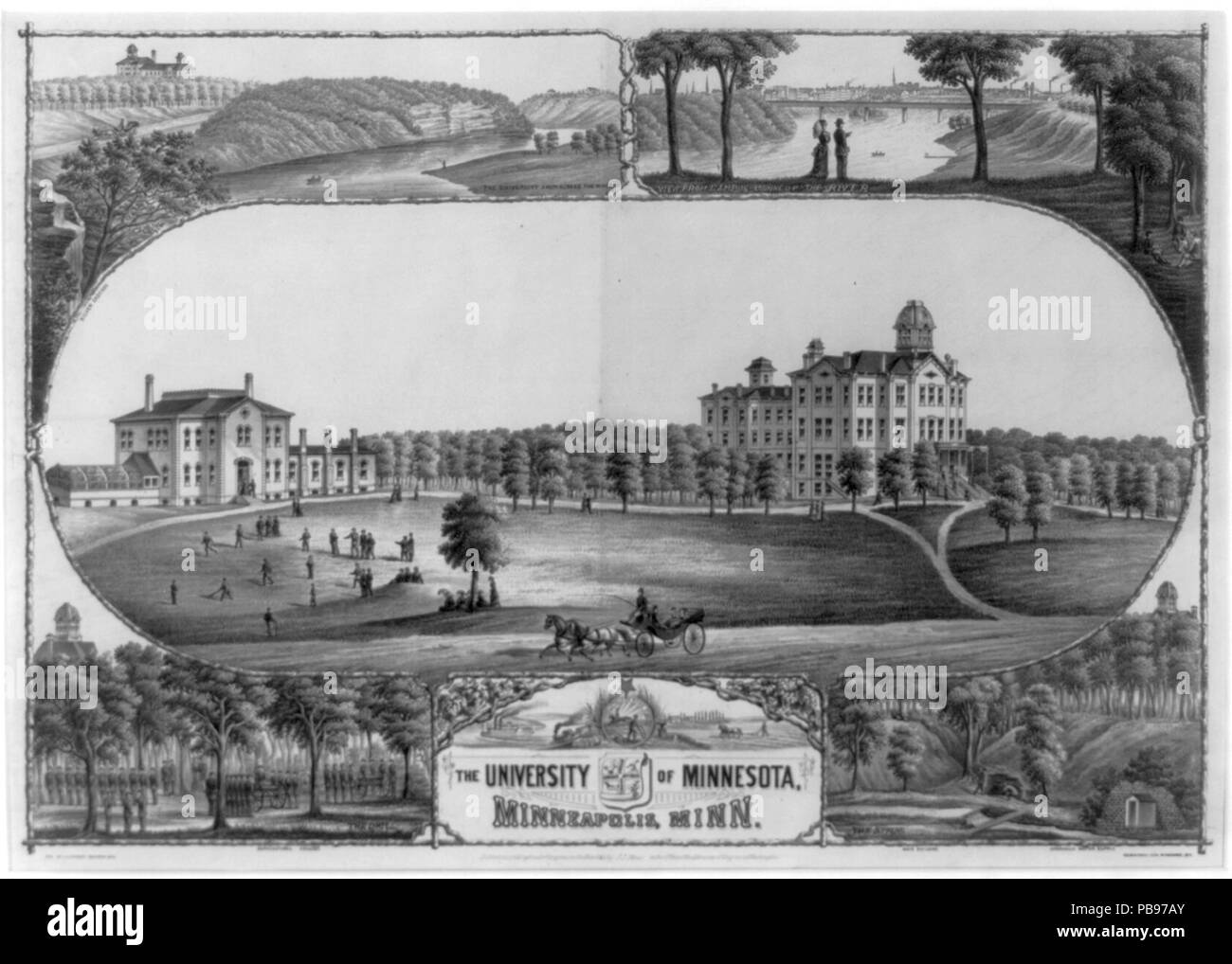 History of minnesota state university hi-res stock photography and ...