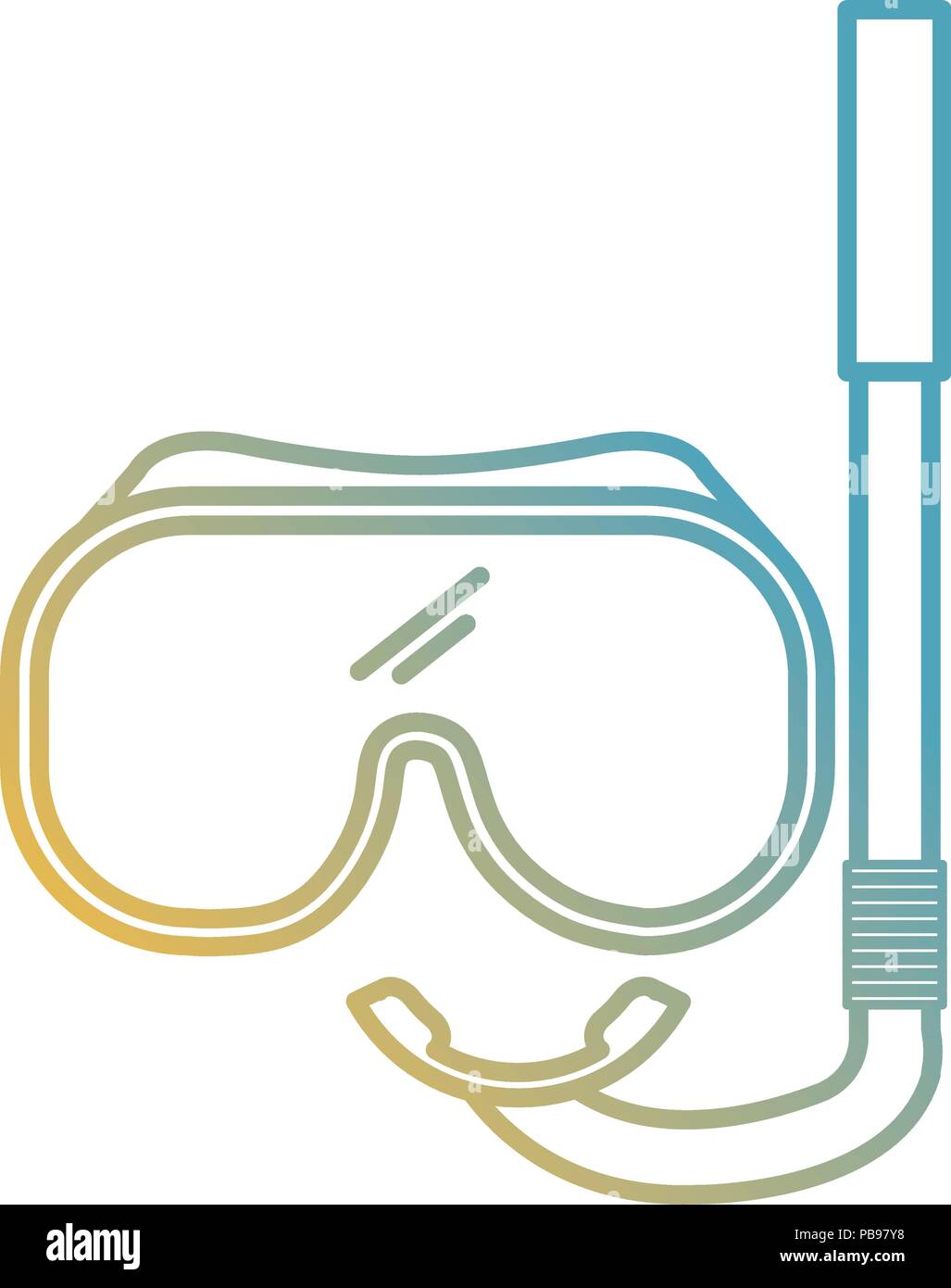 snorkel mask isolated icon vector illustration design Stock Vector ...