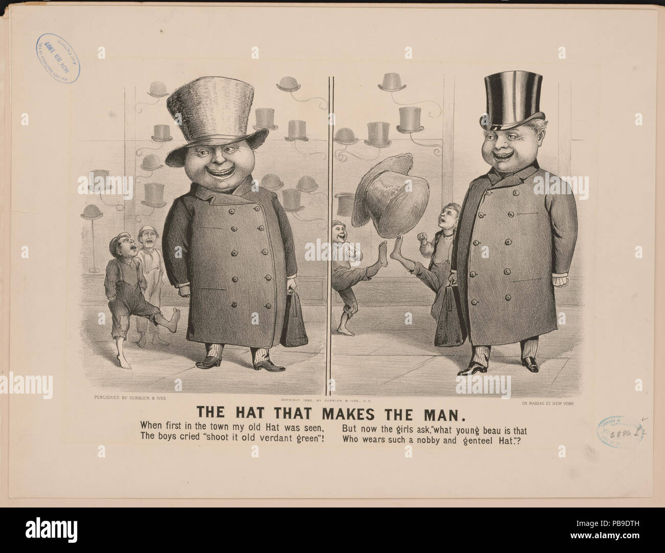 1643 The hat that makes the man LCCN2002695839 Stock Photo