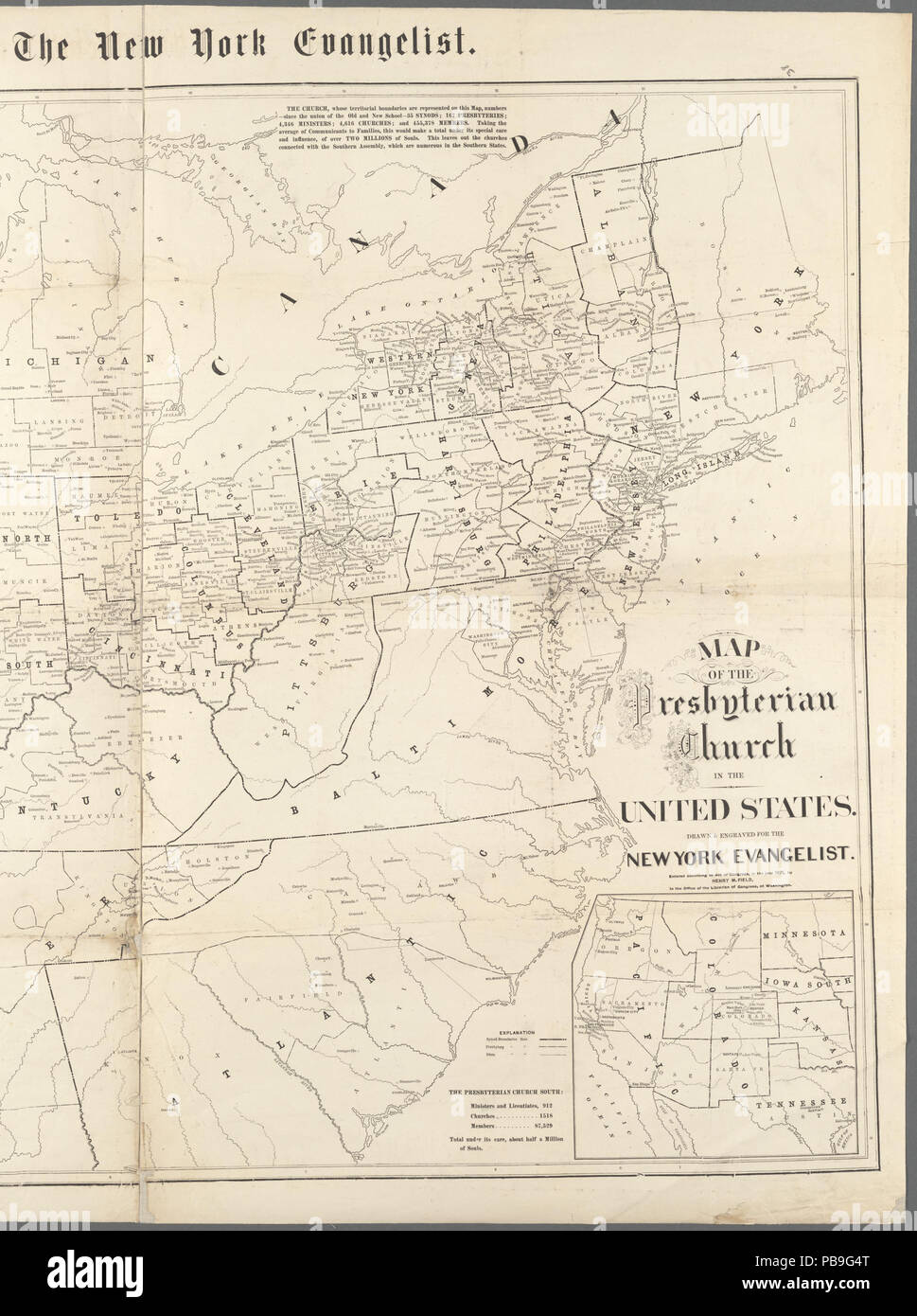 994 Map of the Presbyterian Church in the United States (NYPL b20643967 ...