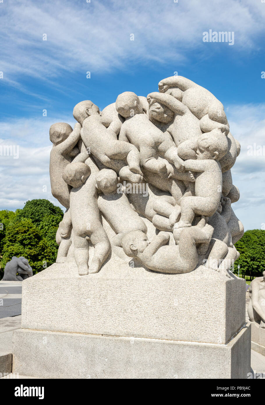 1112 NOR-2016-Frogner Park-Vigeland Installation-Swarm of babies (1917) Stock Photo