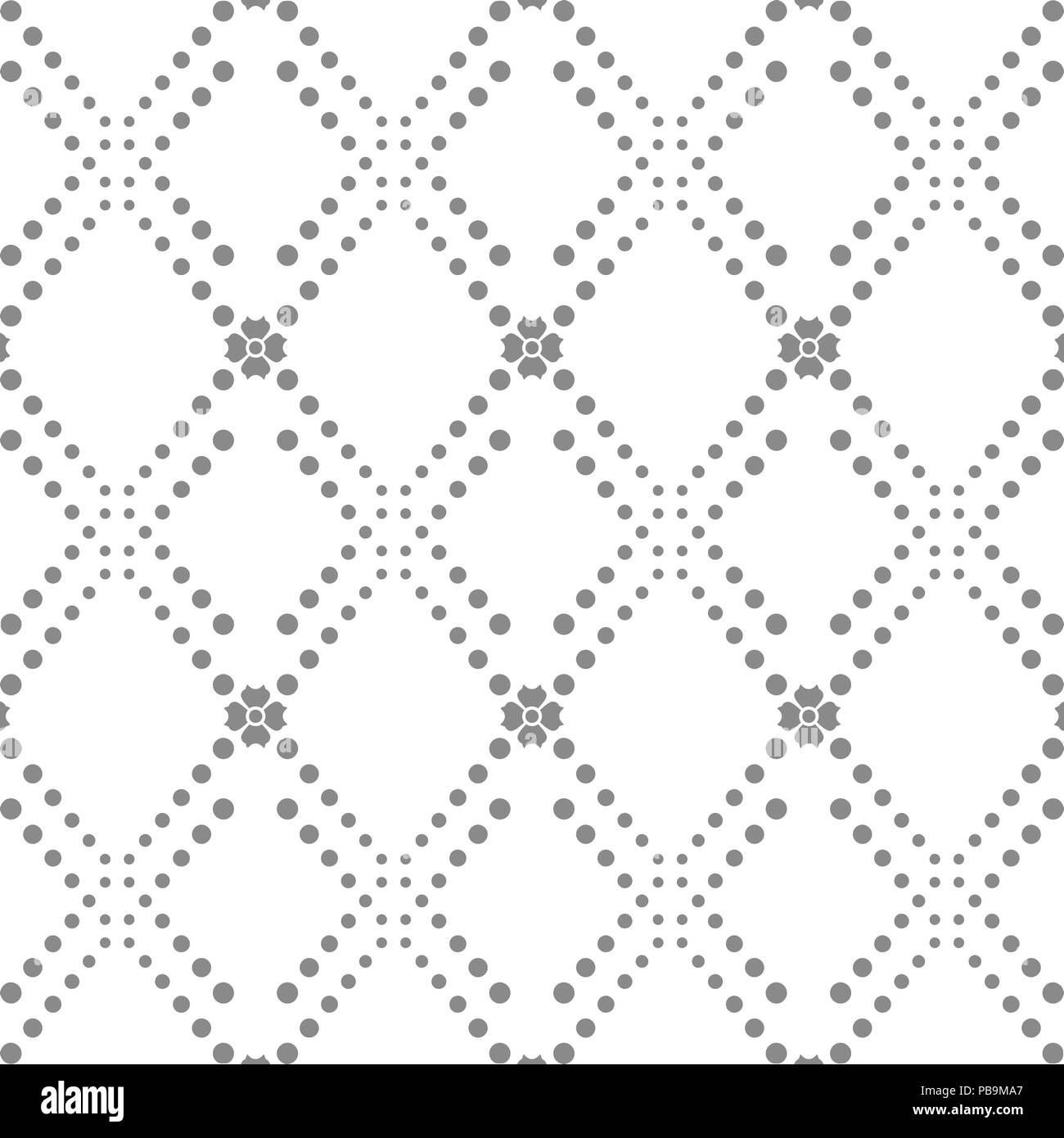 Background of gray seamless dots pattern Stock Vector