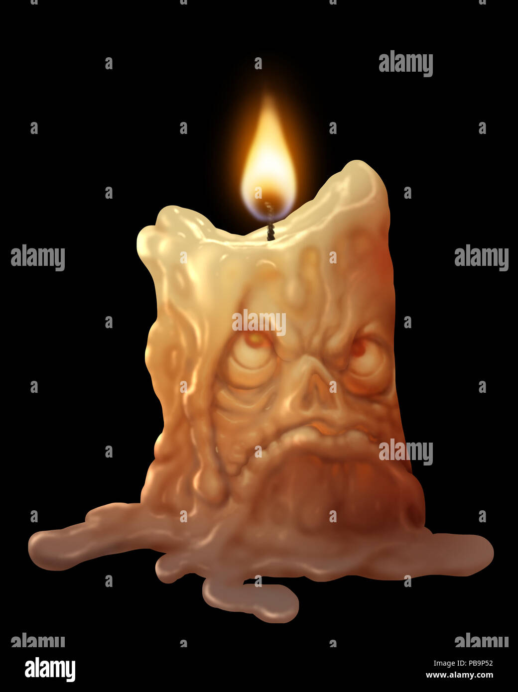 Funny candle illustration Stock Photo Alamy