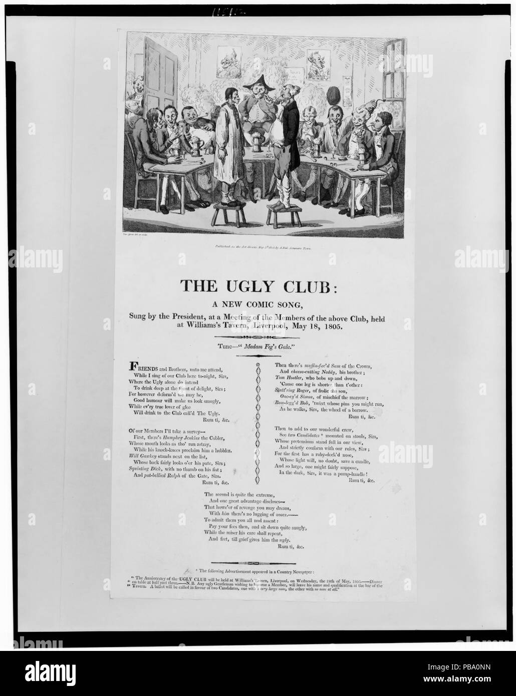 1709 The ugly club LCCN95514520 Stock Photo