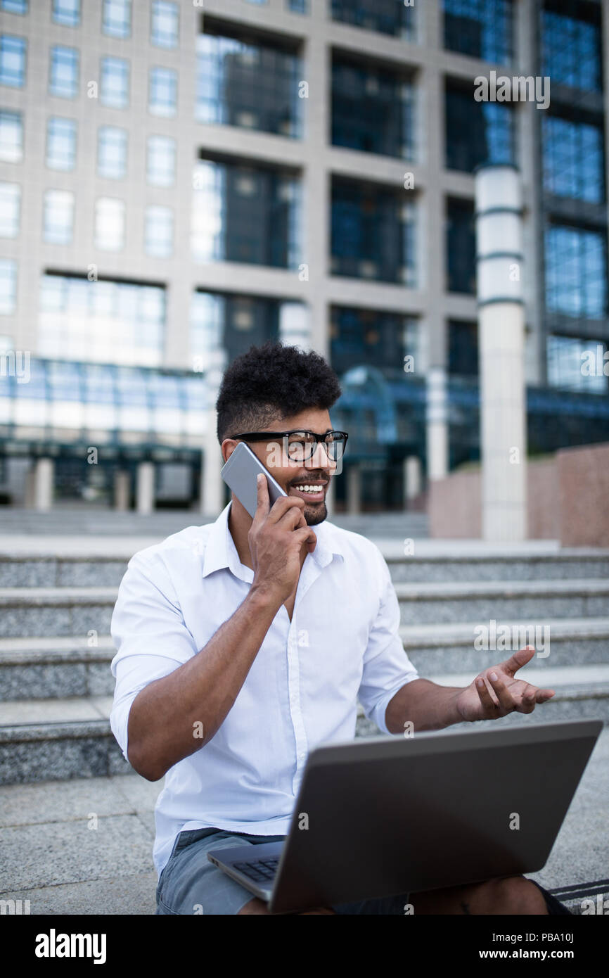 Young black man huge afro hi-res stock photography and images - Alamy