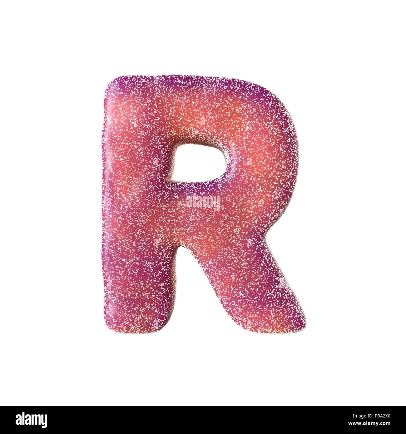 Red sour candy letter R Isolated on white background Stock Photo - Alamy