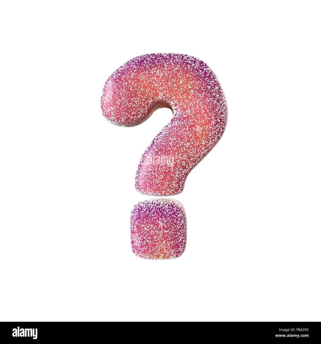 Red sour candy question mark Isolated on white background Stock Photo Alamy