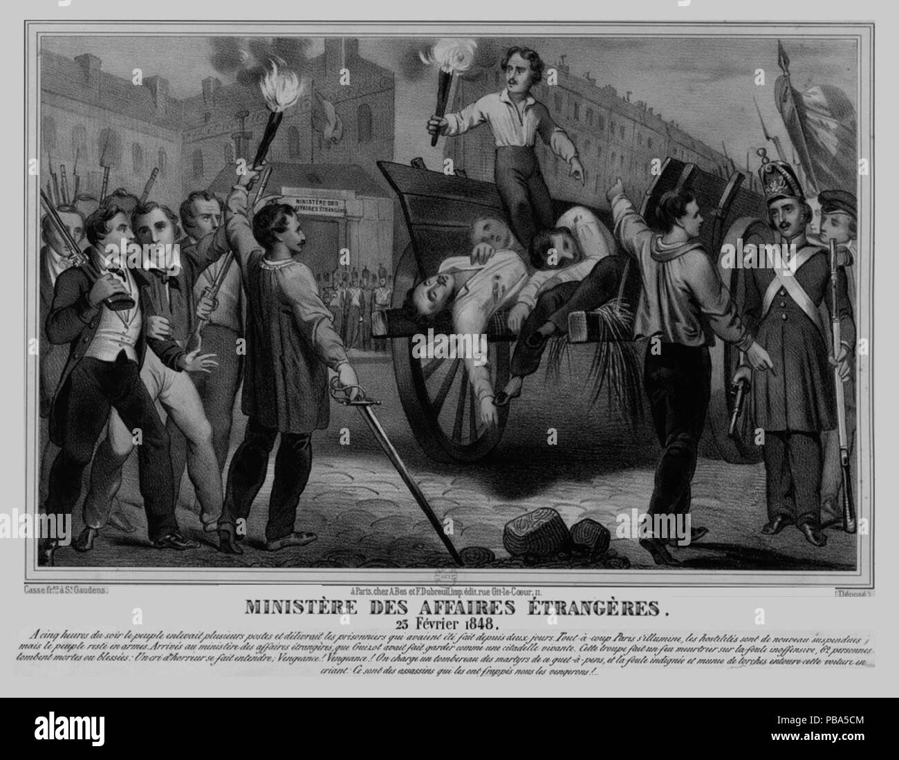 1047 Ministère des Affaires étrangères 23 février 1848 Stock Photo
