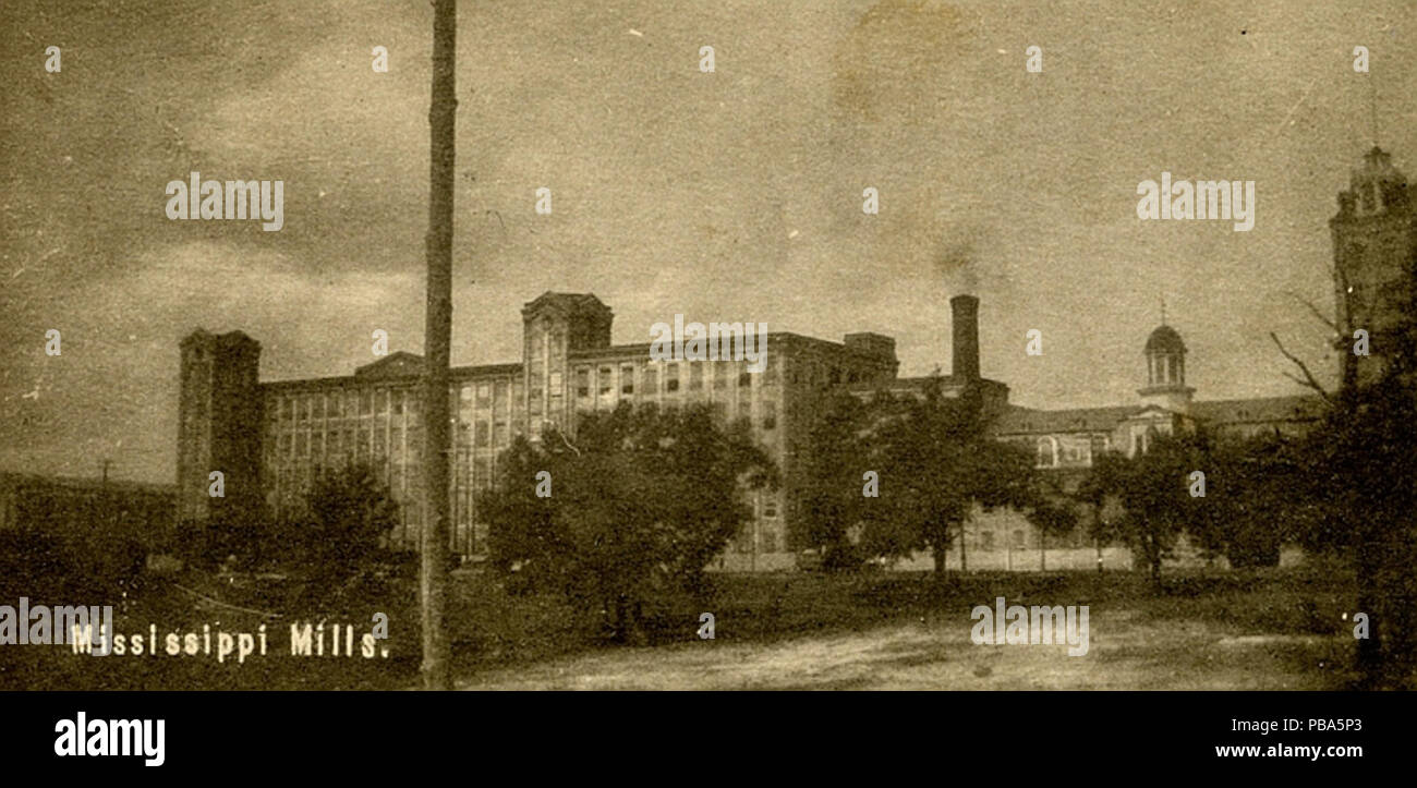 . English Mississippi Mills textile complex, Wesson, Mississippi, USA