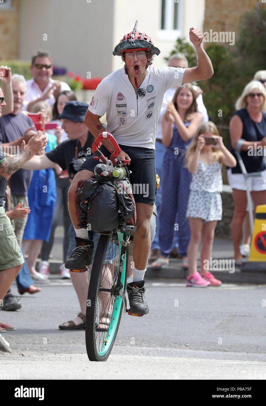 Ed Pratt, 22, returns home to Somerset after three years having