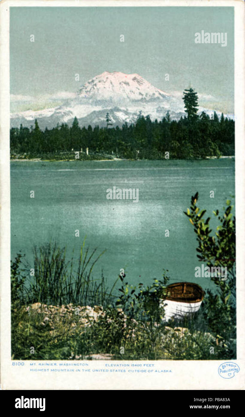 1068 Mt Rainier Washington, Elevation 15400 feet, Highest Mountain in