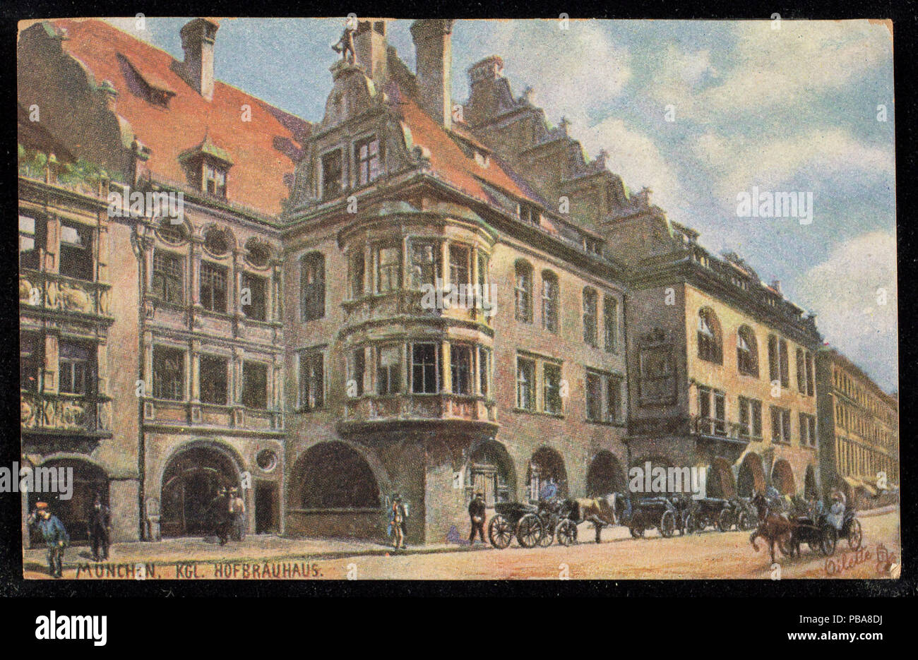 1071 Munchen. KGL. Hofbrauhaus. (NBY 440484) Stock Photo