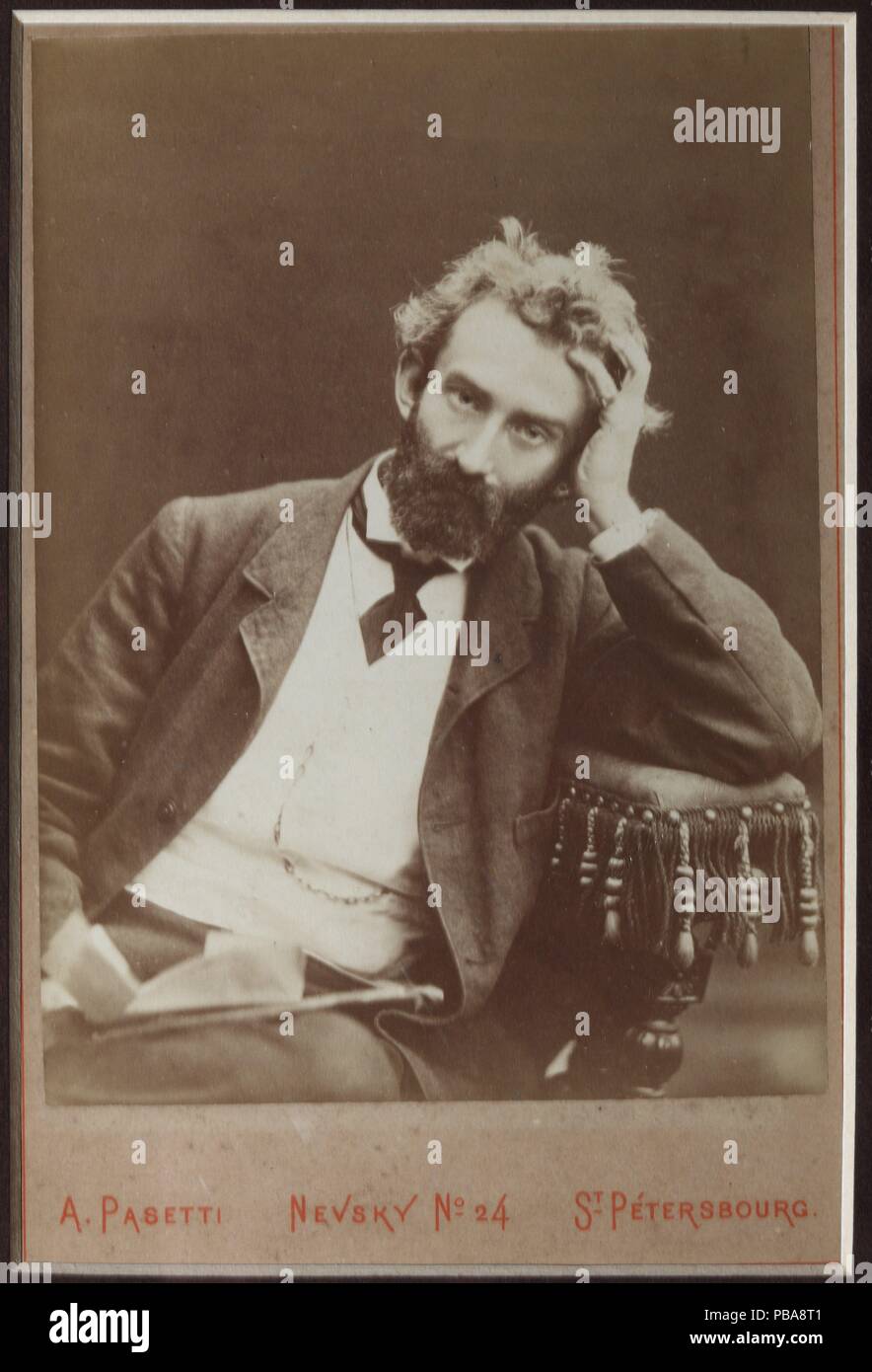 Portrait of Nicholas Miklouho-Maclay (1846-1888). Museum: State Ivan Turgenev Literary Museum, Oryol. Stock Photo
